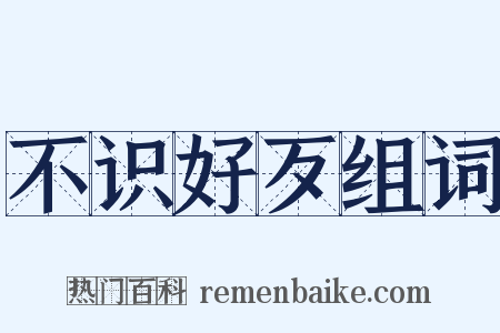 不识好歹组词是什么意思的图片